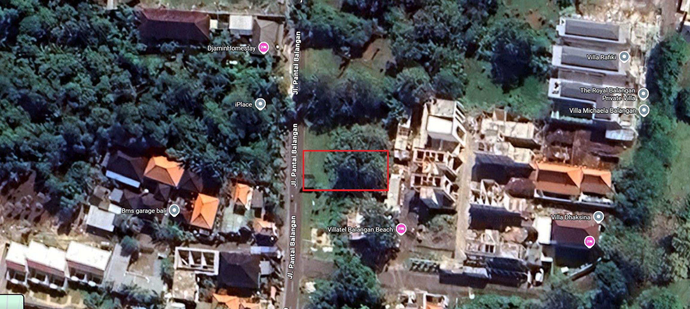 Land for Sale Near Balangan Beach, Pecatu Bali – 666 sqm, Pink Tourism Zone, Main Road Access